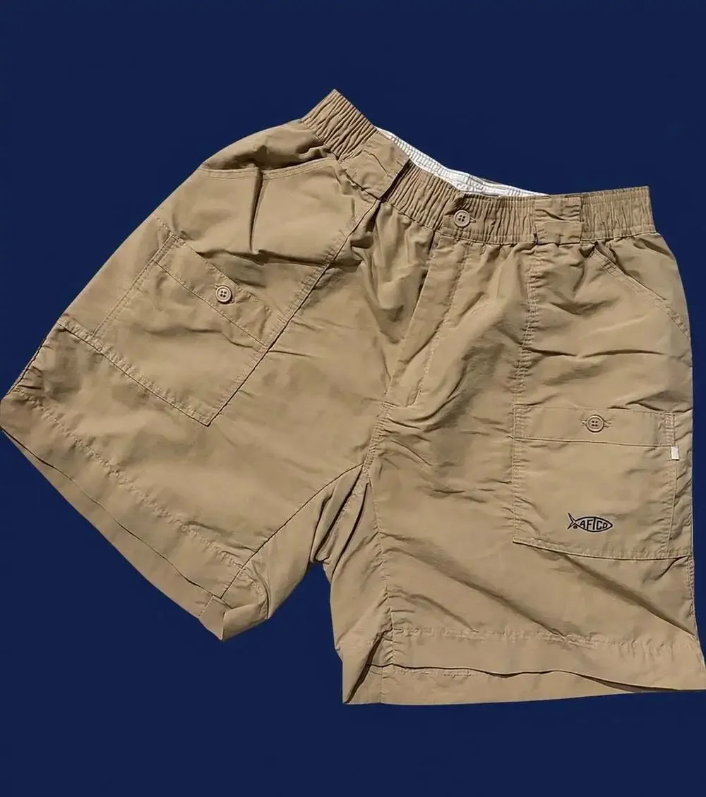 AFTCO Bluewater The Original Fishing Khaki Shorts size 34